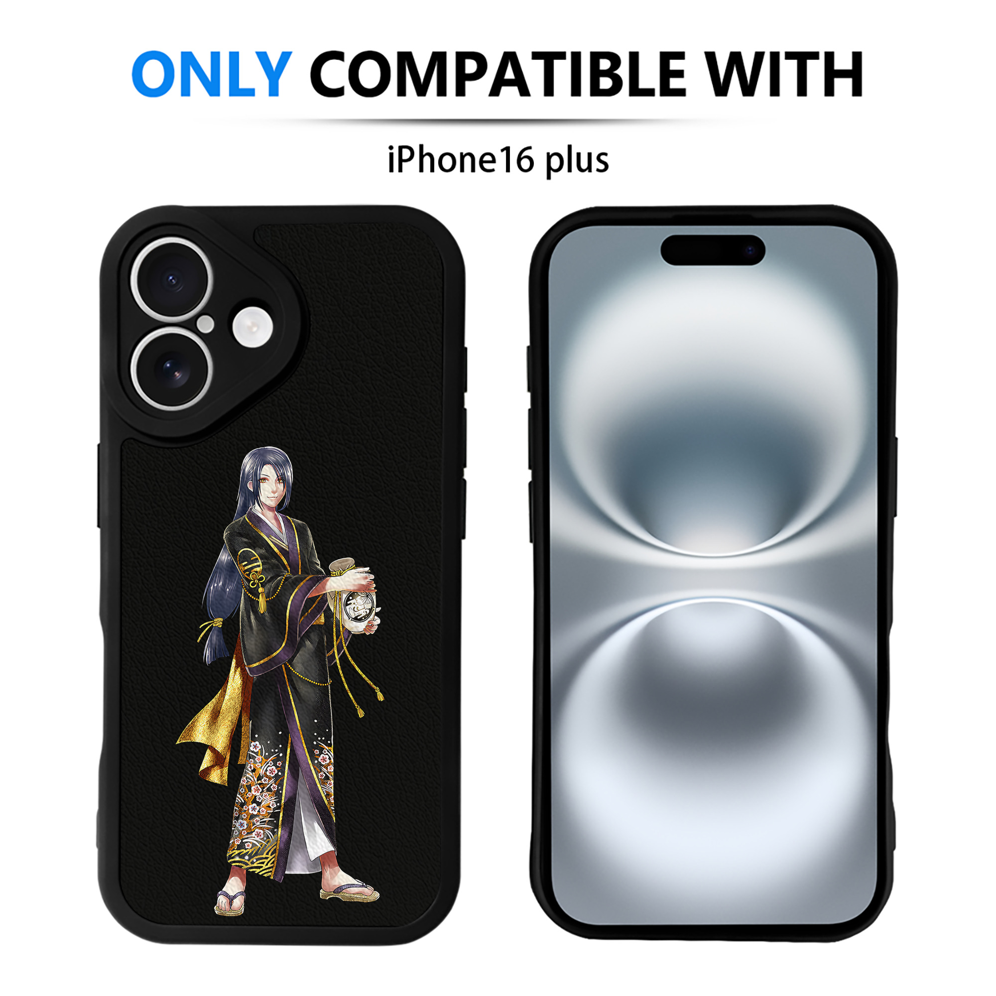 （画像用） 刀剣乱舞 Touken Ranbu 【iPhone 16シリーズ対応】シリコンスマホケース（レザー調） 材質：シリコン